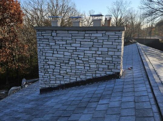 Veneer Stone Chimney replacement Burr Ridge